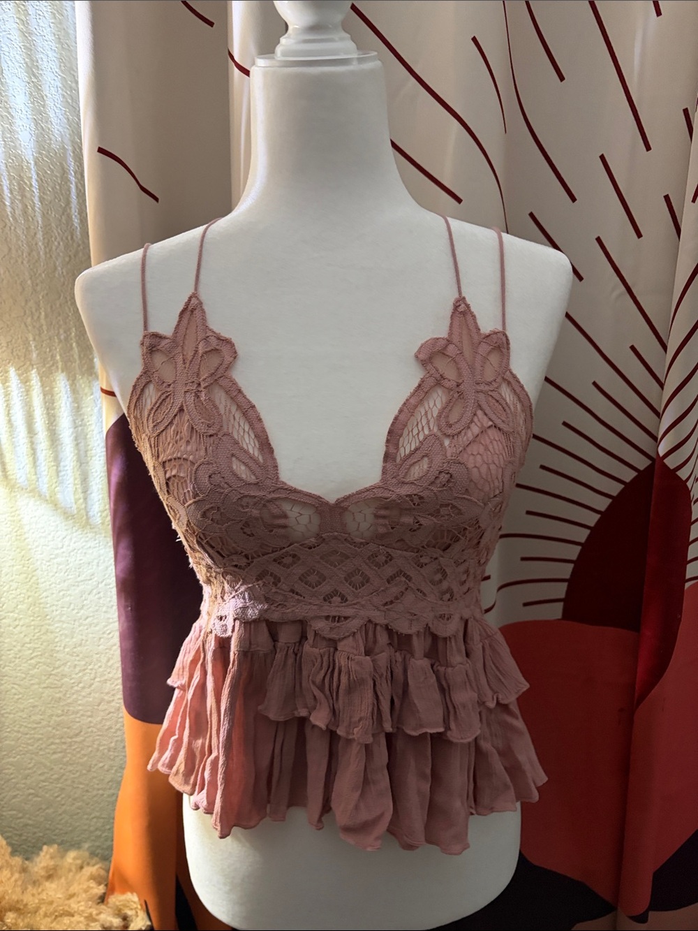 Free People Intimately Adela cami in Mauve NWT
